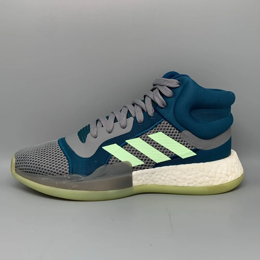 Adidas Marquee Boost Tech Mineral‎ Glow Basketball Shoes F97277 Men's Sz 9.5